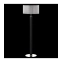 Stylowa lampa podłogowa z metalicznym abażurem 67601 z serii NODO