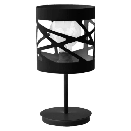 Prosta lampka stołowa z dekoracyjnym abażurem SIG 50077 z serii MODUŁ FREZ