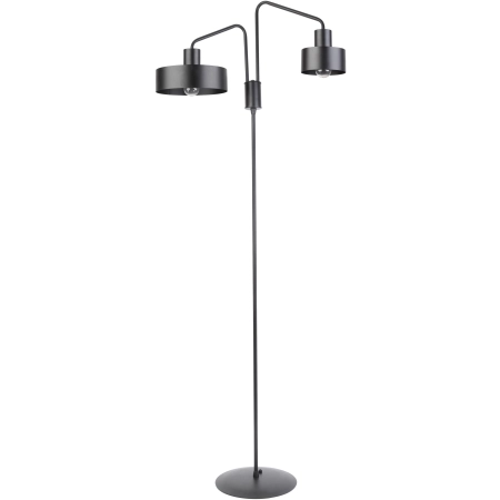 Nowoczesna, asymetryczna, czarna lampa stojąca SIG 50106 z serii JUMBO