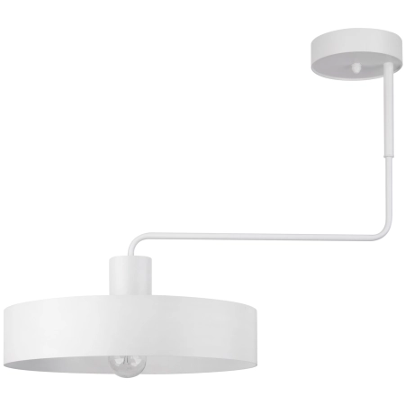 Minimalistyczna, biała lampa sufitowa SIG 31550 z serii VASCO