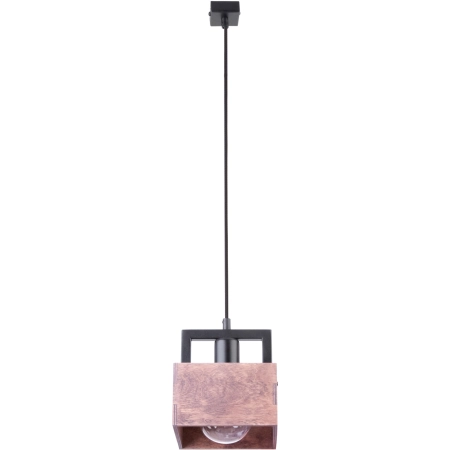 Pojedyncza, drewniana lampa na regulowanym zwisie SIG 31750 z serii DAKOTA