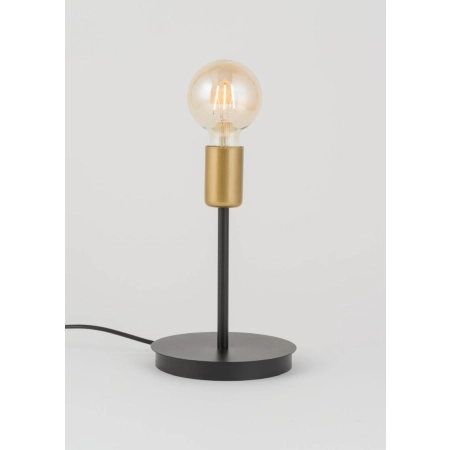 Minimalistyczna lampka stołowa ze złotą oprawką SIG 50316 z serii GINO 2