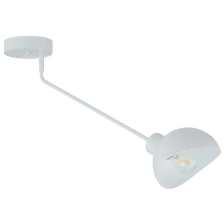 Biała lampa sufitowa na sztywnym wysięgniku SIG 32428 z serii ROY B