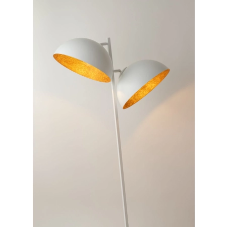 Designerska, asymetryczna lampa podłogowa SIG 50334 z serii SFERA B/MIEDŹ 2
