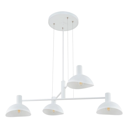 Biała, ponadczasowa lampa wisząca do sypialni SIG 40530 z serii ARTIS