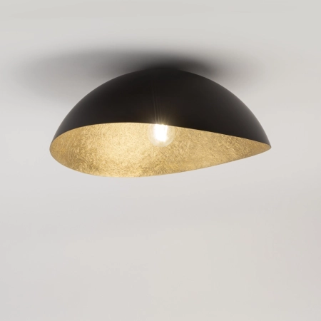 Czarno-złota lampa sufitowa, duży gwint SIG 40597 z serii SOLARIS 2