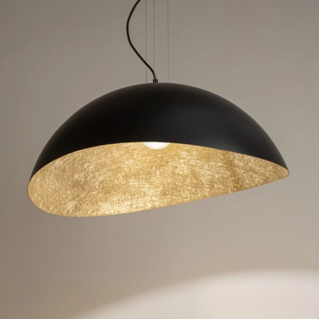 Lampa wisząca w kolorze czerni i złota SIG 40601 z serii SOLARIS 2
