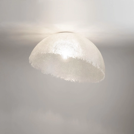 Lampa sufitowa  z dużym gwintem, mleczny klosz SIG 40659 z serii MUZA 2