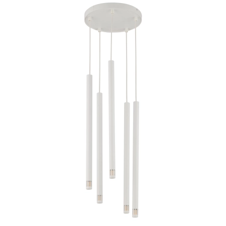 Smukła, biała lampa wisząca do jadalni SIG 33229 z serii SOPEL LASER