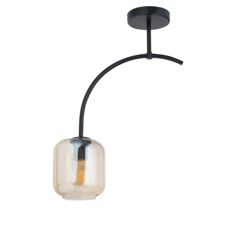 Lampa z dekoracyjnym, bursztynowym kloszem SIG 32240 z serii SHINE