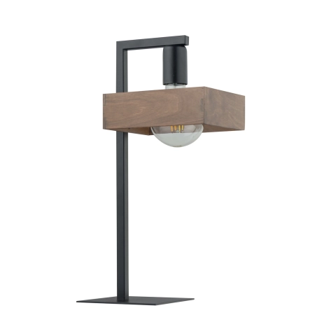 Dekoracyjna lampka stołowa z drewnianym kloszem SIG 50251 z serii ROBIN