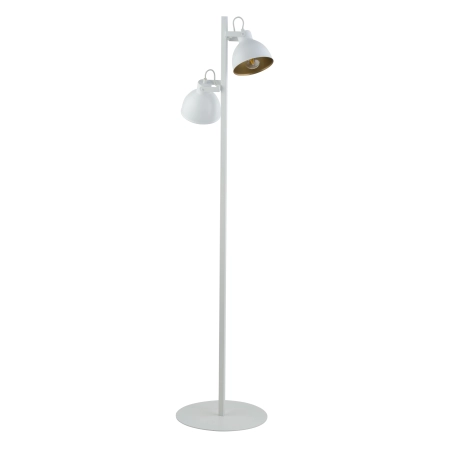 Industrialna, biało-złota lampa stojąca SIG 50267 z serii MARS B/ZŁ