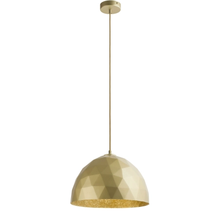 Dekoracyjna, złota lampa wisząca do jadalni SIG 32303 z serii DIAMENT M