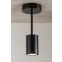 Punktowa, czarna lampa sufitowa tuba do kuchni SIG 33416 z serii LUIS 2