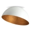 Stylowa lampa sufitowa, biała półkula SIG 32461 z serii SFERA 50 B/MIEDŹ