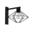 Czarna lampa ścienna z drucianym kloszem SIG 40564 z serii VARIO CZ