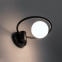 Nowoczesna lampa ścienna obręcz z białą kulą SIG 33480 z serii AQUA 3