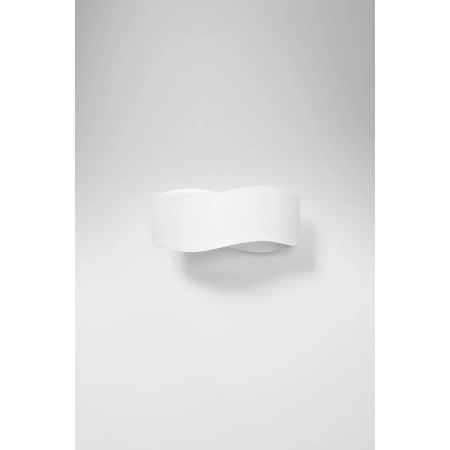 Biała, nowoczesna lampa ścienna do sypialni 30cm SL.1017 z serii TILA 3