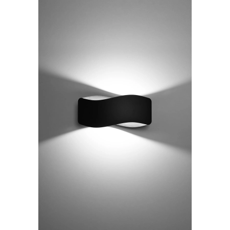 Stylowa, czarna lampa ścienna dwukierunkowa 30cm SL.1019 z serii TILA 2