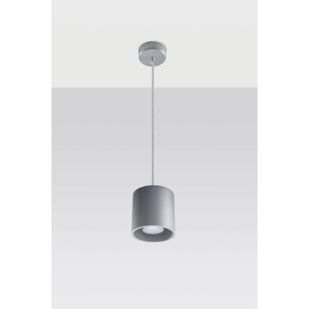 Minimalistyczna, szara lampa wisząca do kuchni SL.0052 z serii ORBIS 1 2