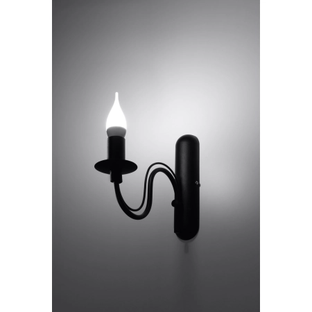 Jednoramienna, świecznikowa lampa ścienna SL.0220 z serii MINERWA 3