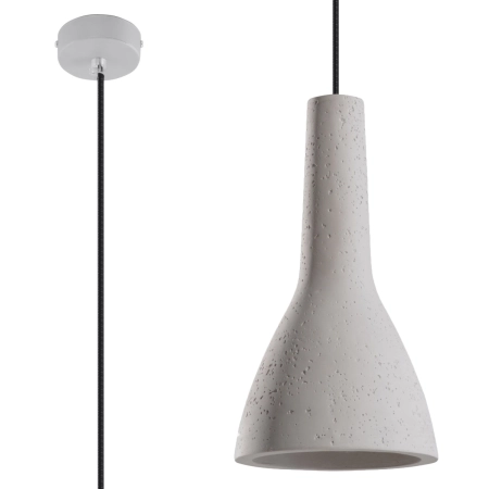 Lampa wisząca z betonowym, smukłym kloszem SL.0280 z serii EMPOLI
