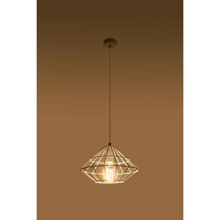 Pojedyncza, druciana lampa na regulowanym zwisie SL.0293 z serii UMBERTO 3