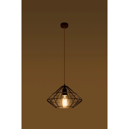 Lampa wisząca z czarnym, dekoracyjnym kloszem SL.0294 z serii UMBERTO 3