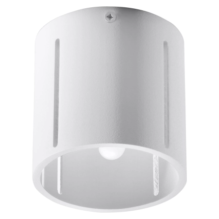 Biały, nieruchomy reflektor downlight do korytarza SL.0355 z serii INEZ