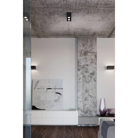 Natynkowa, geometryczna lampa sufitowa spot SL.0381 z serii QUAD MAXI 8