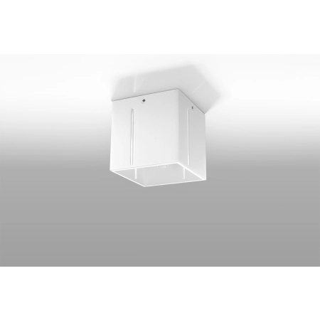 Biała lampa natynkowa, minimalistyczny spot SL.0398 z serii PIXAR 2