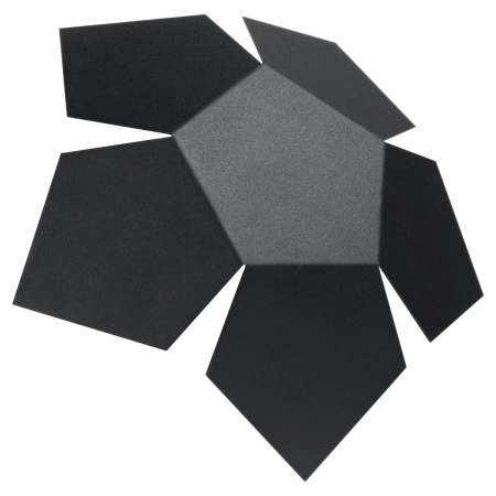 Industrialny, czarny, geometryczny kinkiet SL.0423 z serii PENTA