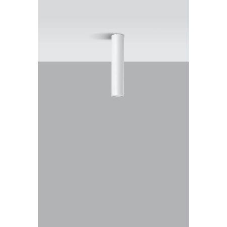 Długa, biała, wąska tuba natynkowa 30cm GU10 SL.0435 z serii LAGOS 2