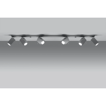 Długa lampa sufitowa listwa z reflektorami SL.0462 z serii MERIDA 6L 3