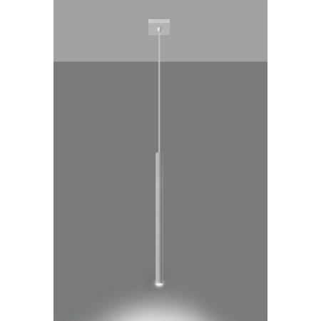 Pojedyncza, wąska, punktowa lampa wisząca SL.0465 z serii PASTELO 1 3
