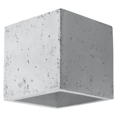 Geometryczny, betonowy kinkiet dwukierunkowy SL.0487 z serii QUAD