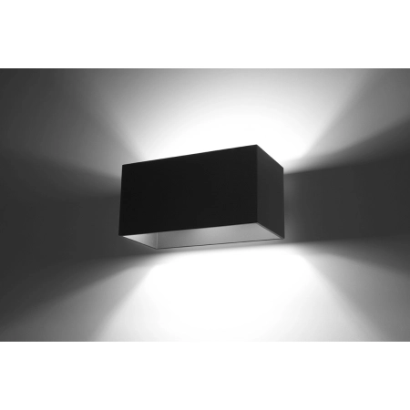 Czarna, loftowa, dwustronna lampa ścienna SL.0527 z serii QUAD MAXI 3