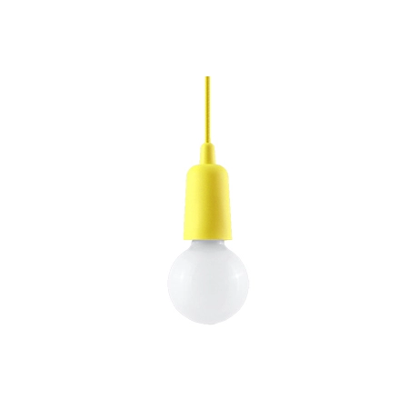 Dekoracyjna, żółta lampa wisząca na żarówkę E27 SL.0578 z serii DIEGO 1
