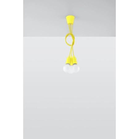 Kolorowa, linkowa lampa wisząca bez kloszy SL.0579 z serii DIEGO 3 5