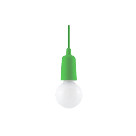 Lampa zielony przewód z oprawką na żarówkę E27 SL.0581 z serii DIEGO 1