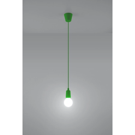 Lampa zielony przewód z oprawką na żarówkę E27 SL.0581 z serii DIEGO 1 3