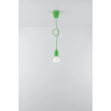Lampa zielony przewód z oprawką na żarówkę E27 SL.0581 z serii DIEGO 1 5