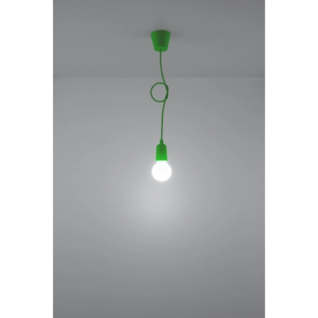 Lampa zielony przewód z oprawką na żarówkę E27 SL.0581 z serii DIEGO 1 6