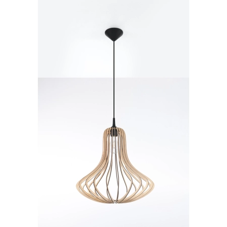 Lampa z minimalistycznym, drewnianym kloszem SL.0641 z serii ELZA 2