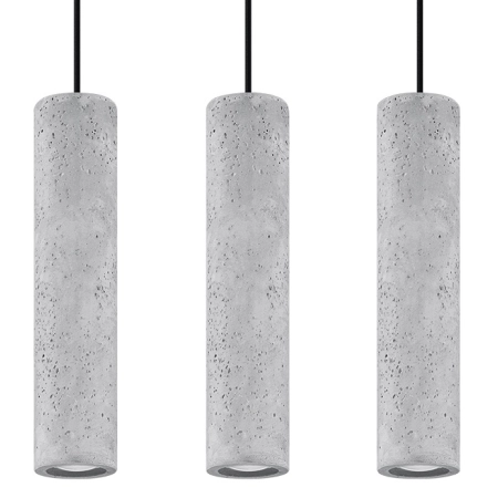 Dekoracyjna, betonowa, lampa wisząca tuby SL.0655 z serii LUVO 3