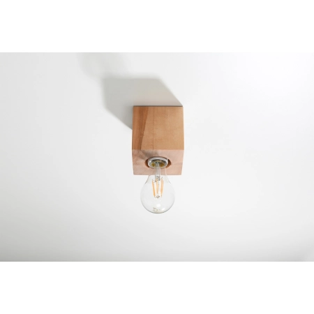 Drewniana, naturalna lampa sufitowa do korytarza SL.0675 z serii ABEL 2