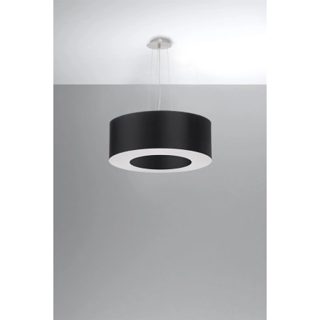 Minimalistyczna, czarna lampa wisząca 50x22 SL.0748 z serii SATURNO 50 2