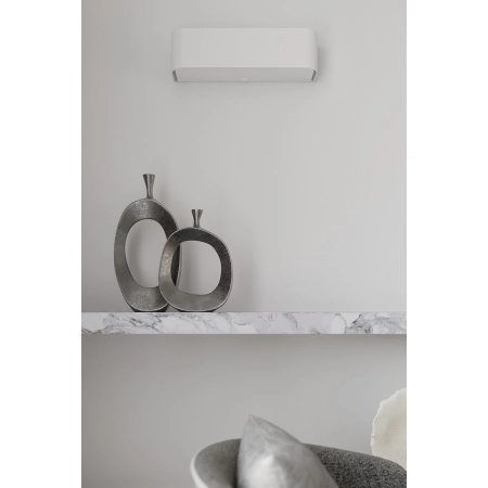 Biała, kwadratowa, natynkowa lampa sufitowa 55cm SL.0825 z serii LOKKO - wizualizacja