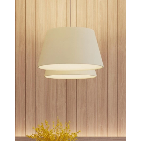 Lampa wisząca z szerokim abażurem, do salonu SL.0829 z serii CONO - wizualizacja