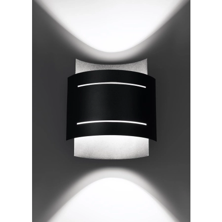Czarny, loftowy kinkiet dwukierunkowy SL.0981 z serii HESTIA 2